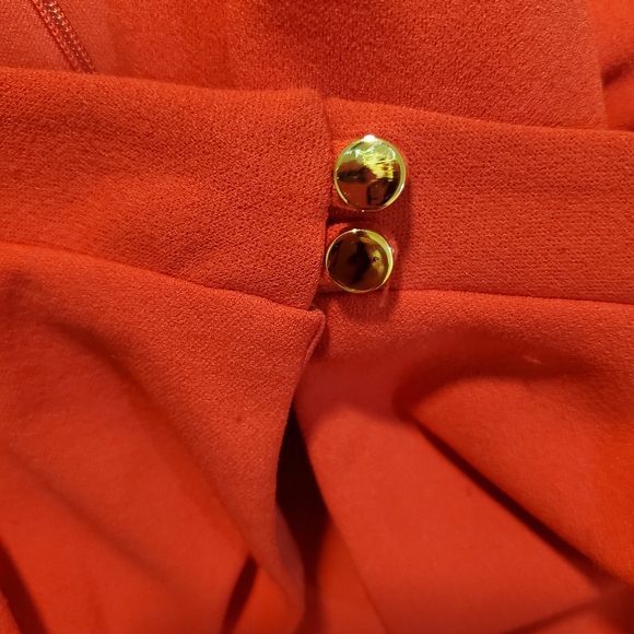 Julia Jordan Red Halter Neck Sleeveless Sheath Dress Party Cocktail Career - Picture 8 of 14